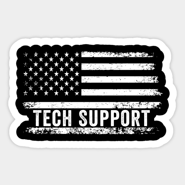 Tech Support White House Tech Support Sticker by ArtistTee ⭐⭐⭐⭐⭐